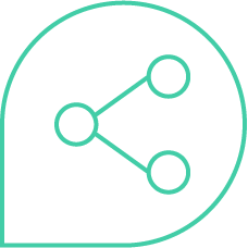 Bouton Partager web (drop)